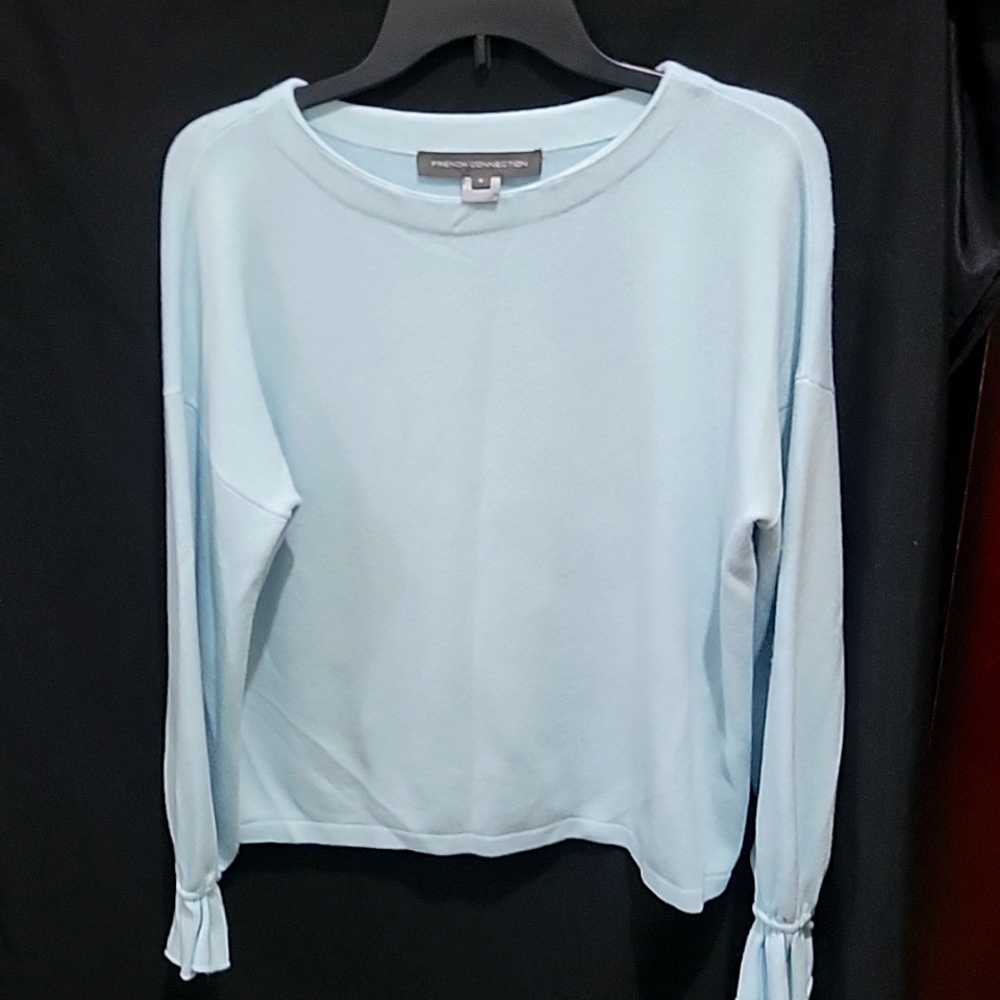 French Connection Women's Babysoft Gathered Cuff Jumper Sweater Size S